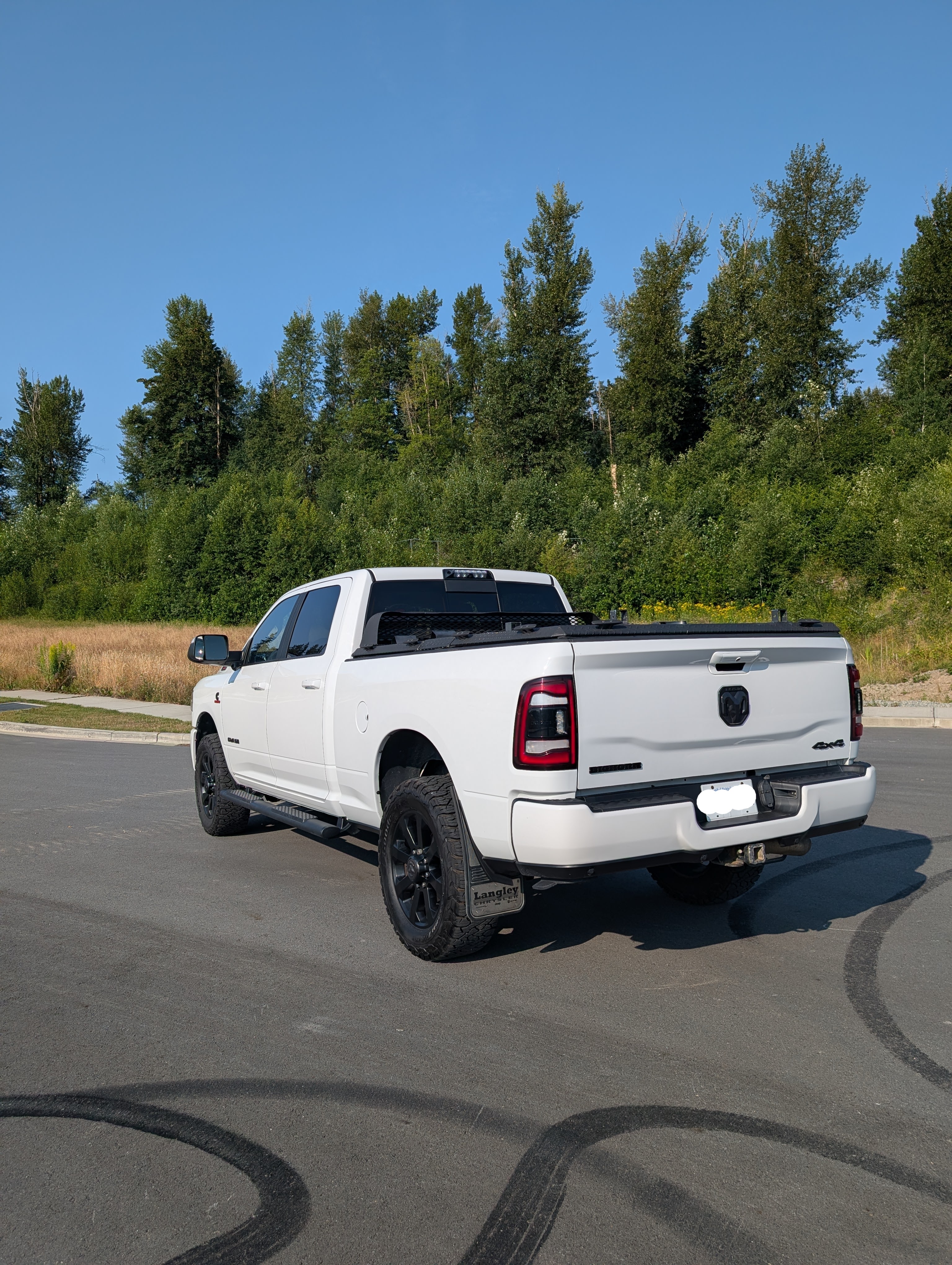 Rear view, bed and tailgate