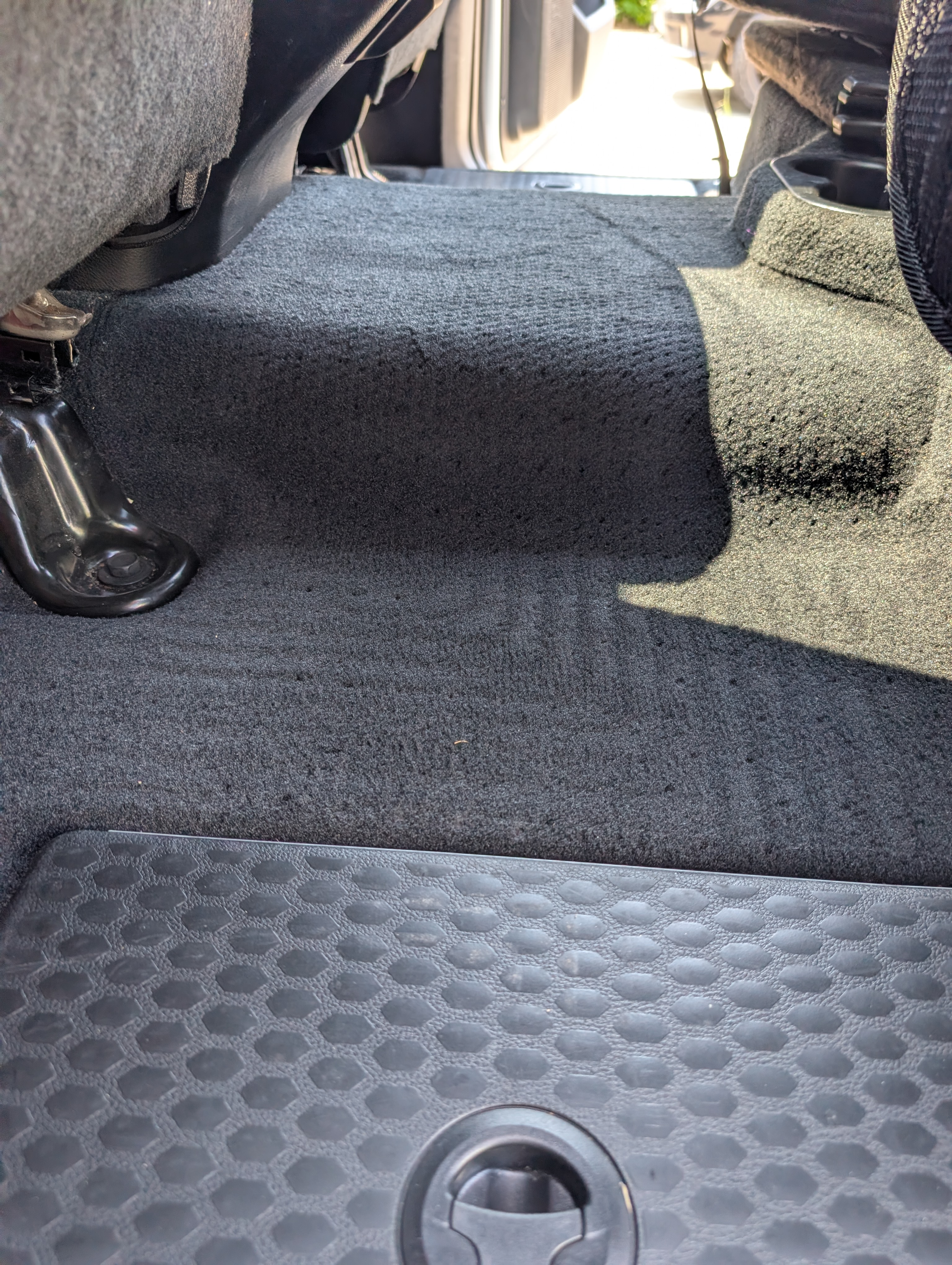 Rear floor and Husky all-weather liner