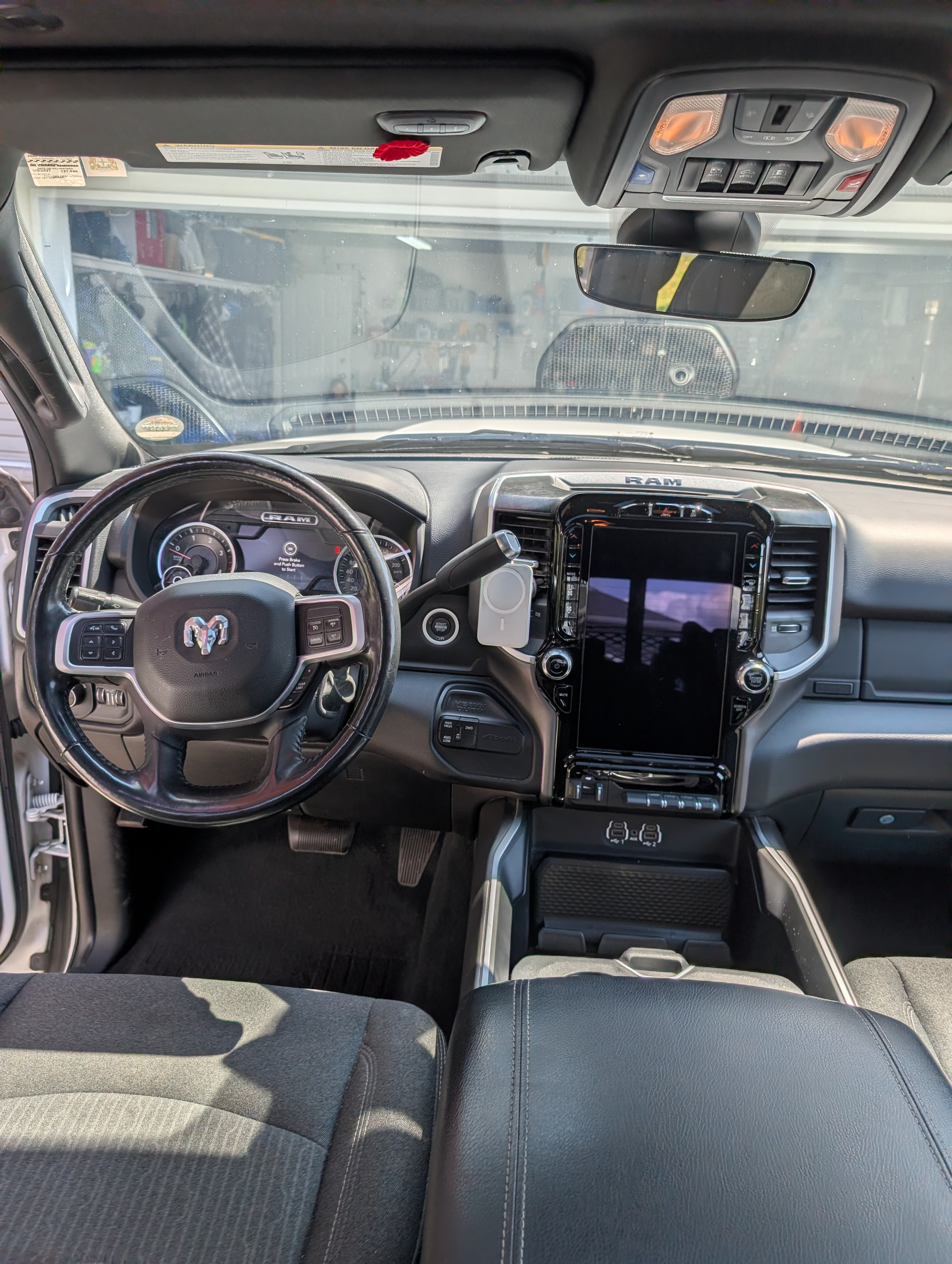Full dashboard and driver cockpit